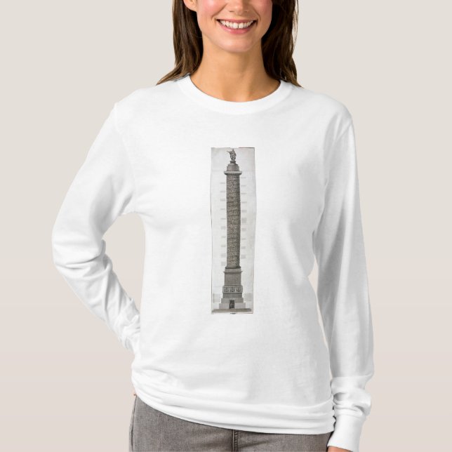 Camiseta La columna de Trajan (grabado) (Anverso)