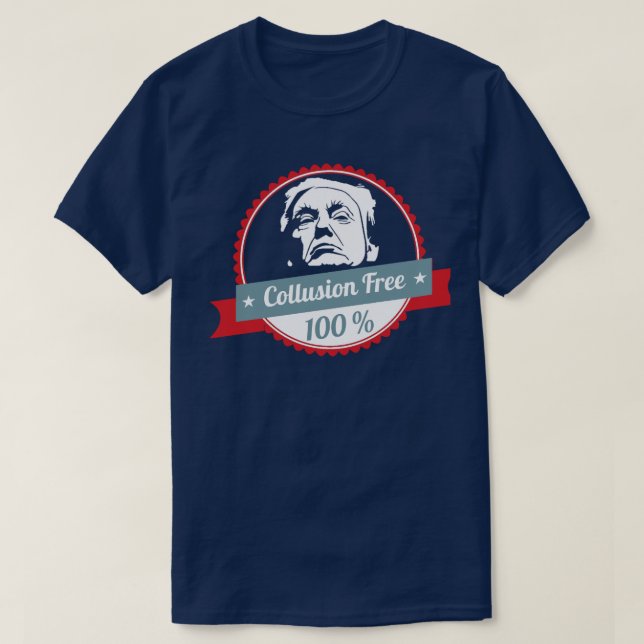 Camiseta La colusión libera a Donald Trump (Diseño del anverso)
