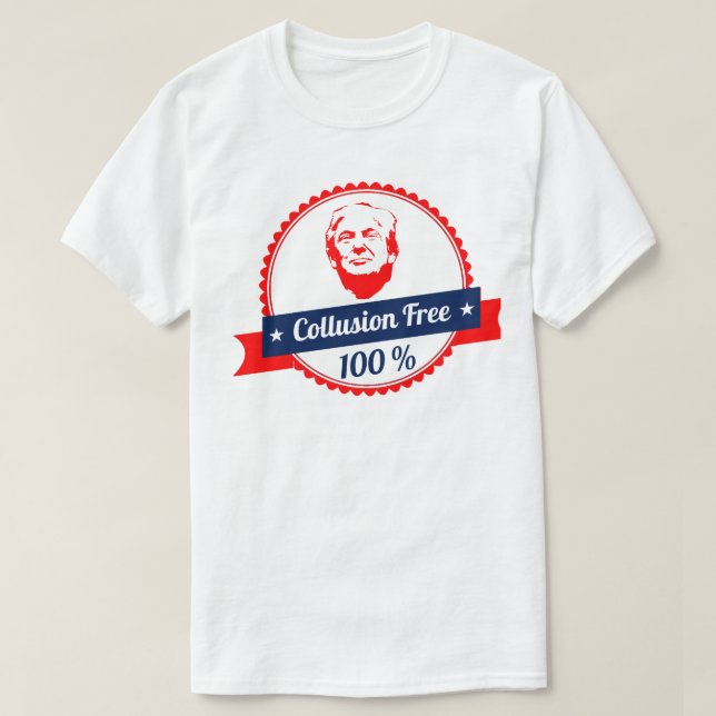 Camiseta La colusión libera a Donald Trump (Diseño del anverso)