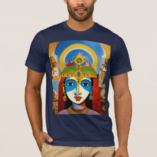 Camiseta La combinación de ojos rojos de Krishna de multico