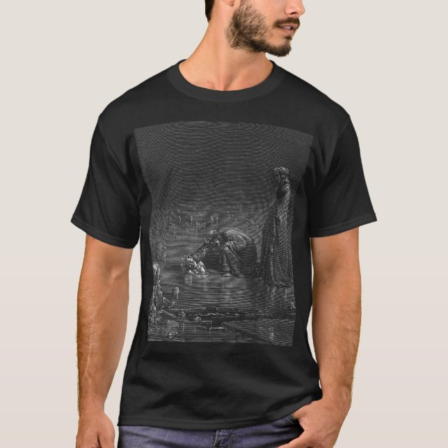 Camiseta La comedia divina A de Dante (Anverso)