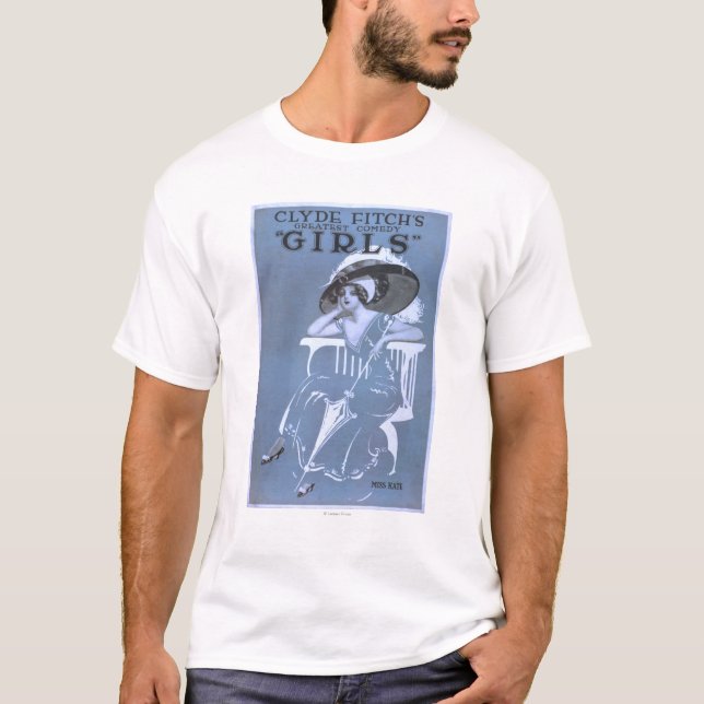Camiseta La comedia más grande de Clyde Fitch, teatro de (Anverso)
