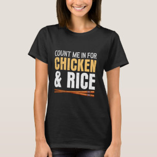 Camiseta La comida asiática me cuenta para el pollo y el ar