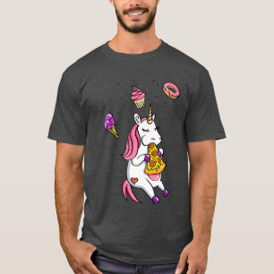 Camiseta La comida basura de Unicornio cuece un caballo mág