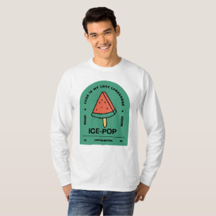 Camiseta La comida del pop helado es mi lenguaje de amor