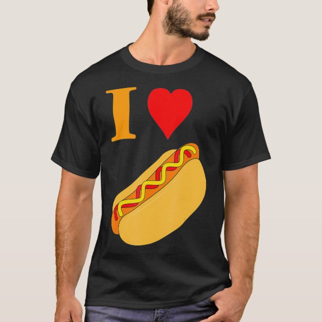Camiseta La comida divertida me encantan los tíos (Anverso)