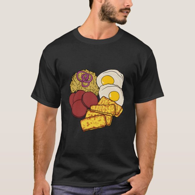 Camiseta La comida favorita de República Dominicana Gãº Sal (Anverso)