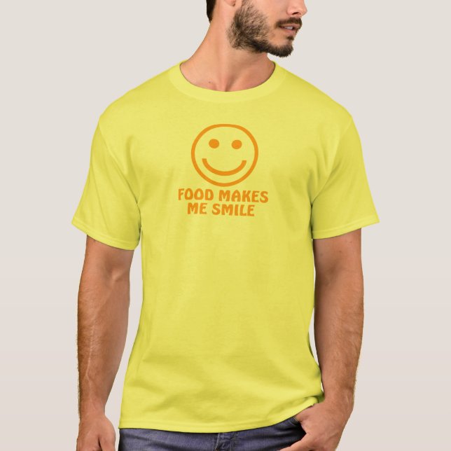 Camiseta La comida hace que sonríe (Anverso)