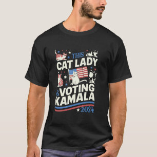 Camiseta La Comma Del Gato Retro La Kamala Harris Por La Pr