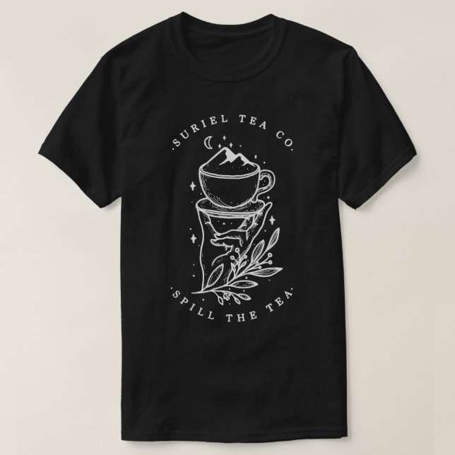 Camiseta La compañía de té Suriels derramó el té (Diseño del anverso)