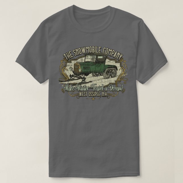 Camiseta La compañía Snowmobile 1922 (Diseño del anverso)