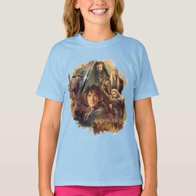 Camiseta La compañía y los elfos de Mirkwood (Anverso)