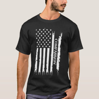 Camiseta La compasión de Estados Unidos con la bandera de E