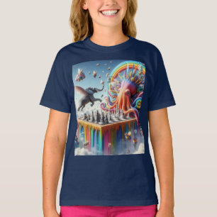 Camiseta La competencia de ajedrez en el mundo animal