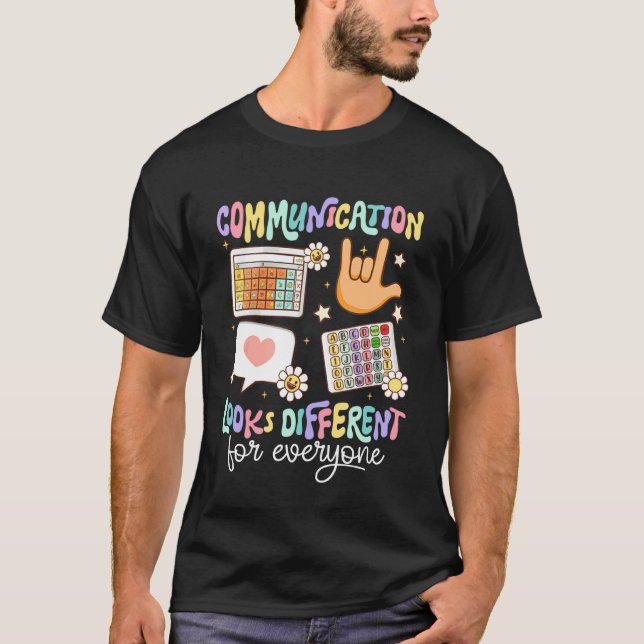 Camiseta La comunicación se ve diferente para todos SPED Te (Anverso)