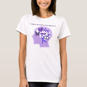 Camiseta La conciencia de Alzheimer a la vida vivió bien l