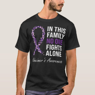 Camiseta La Conciencia De Alzheimer Cinta Púrpura Dementia 