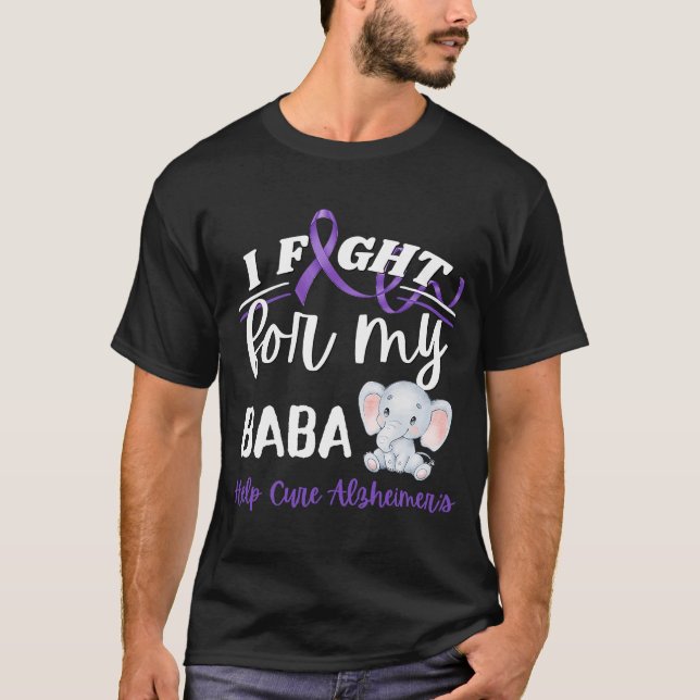 Camiseta La conciencia de Alzheimer frente a la ele de Baba (Anverso)