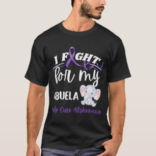 Camiseta La conciencia de Alzheimer frente al E de Abuela A