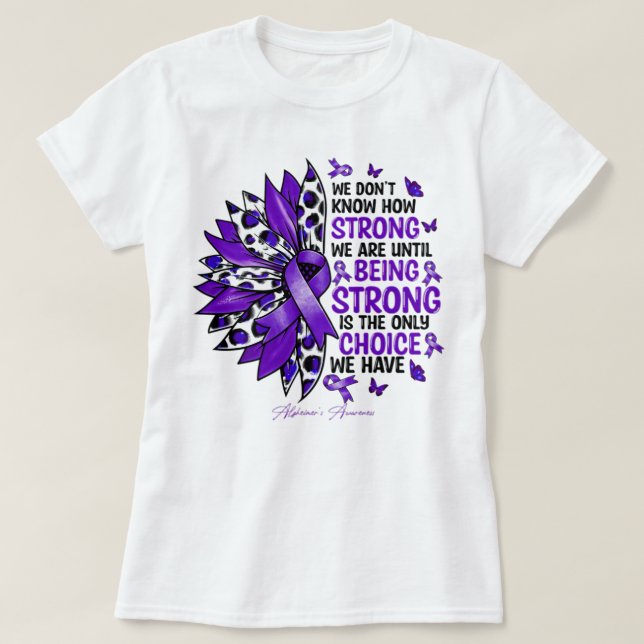 Camiseta La Conciencia De Alzheimer No Sabemos Cómo (Diseño del anverso)