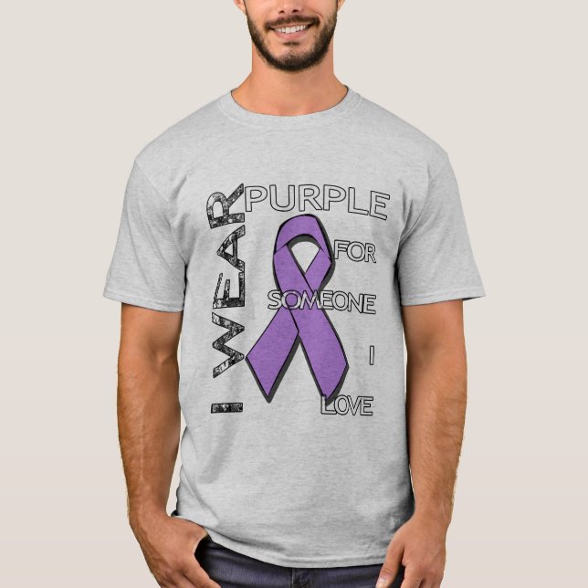 Camiseta La conciencia de Alzheimer oscuro (Anverso)