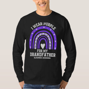 Camiseta La conciencia de Alzheimer que llevo morado por mi