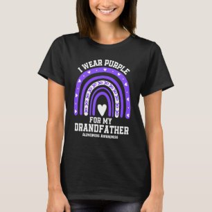 Camiseta La conciencia de Alzheimer que llevo morado por mi