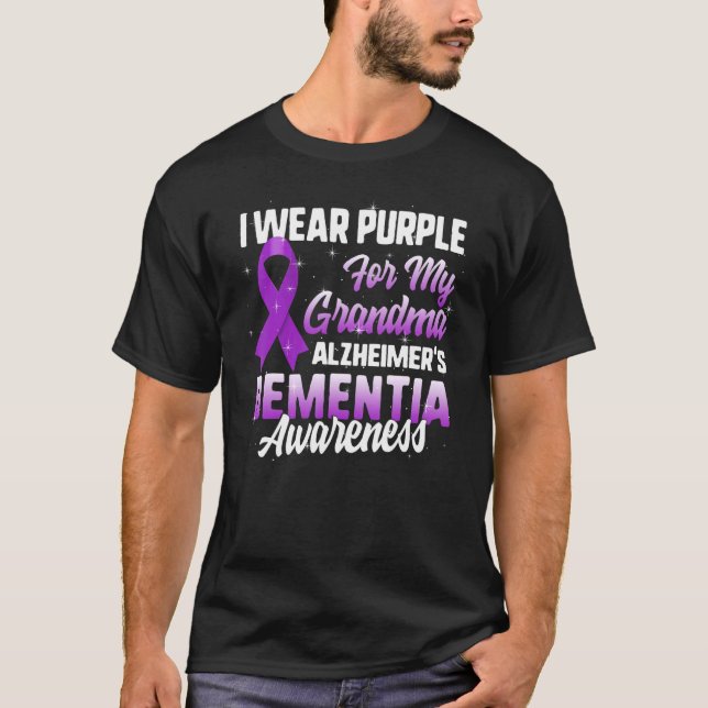 Camiseta La conciencia de la demencia de Alzheimer que uso  (Anverso)