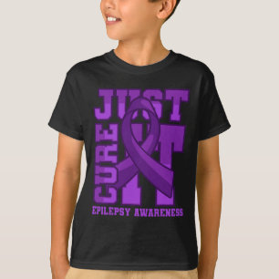 Camiseta La conciencia de la epilepsia sólo la cura