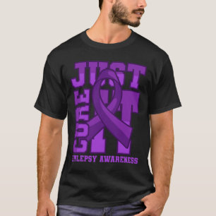 Camiseta La conciencia de la epilepsia sólo la cura