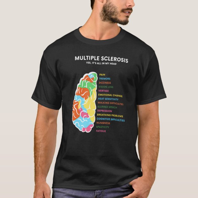 Camiseta La Conciencia De La Esclerosis Múltiple Es Todo En (Anverso)