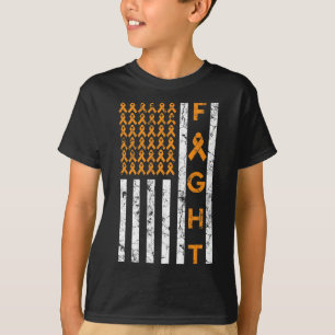 Camiseta La conciencia de la leucemia de la Naranja de la b