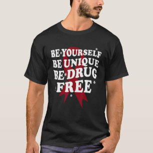Camiseta La Conciencia De La Semana De La Cinta Roja Sea Ún