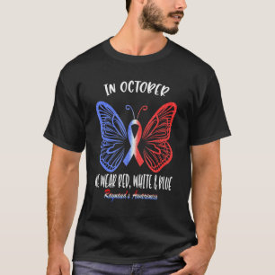 Camiseta La conciencia de Raynaud en octubre usamos blanco