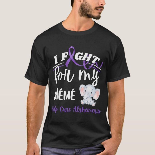Camiseta La conciencia del Alzheimer que lucha por el Alzhe (Anverso)