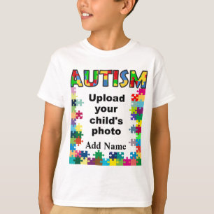 Camiseta La conciencia del autismo embroma personalizar del