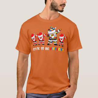 Camiseta La conciencia del autismo Navidades está bien ser