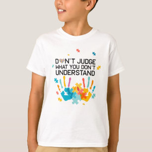Camiseta La conciencia del autismo no juzga al papá del