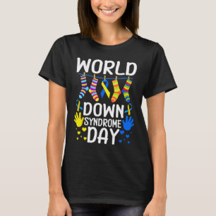 Camiseta La conciencia del Día Mundial del Síndrome de Down