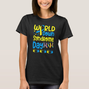 Camiseta La conciencia del Día Mundial del Síndrome de Down