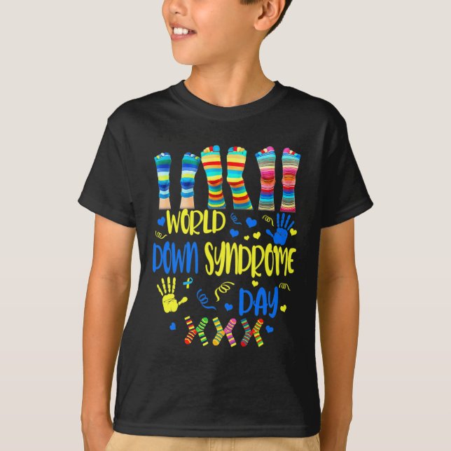 Camiseta La conciencia del Día Mundial del Síndrome de Down (Anverso)