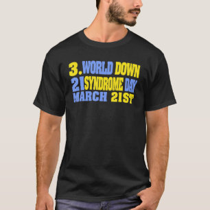 Camiseta La conciencia del Día Mundial del Síndrome de Down