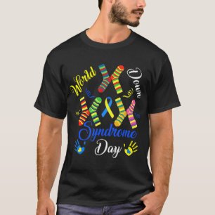 Camiseta La conciencia del Día Mundial del Síndrome de Down