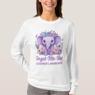 Camiseta La conciencia del elefante alzheimer "no me olvide