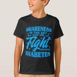 Camiseta La Conciencia Es La Clave Conciencia Sobre La Diab