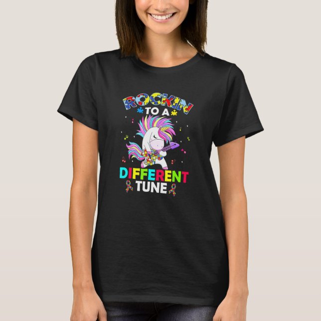 Camiseta La Conciencia Sobre El Autismo Rockin A Otra Tune  (Anverso)