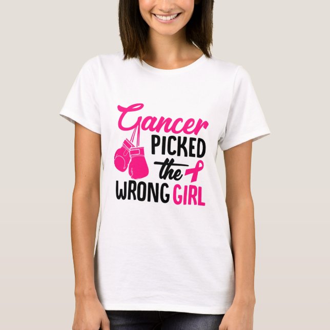 Camiseta La Conciencia Sobre El Cáncer De Mama Chica Equivo (Anverso)