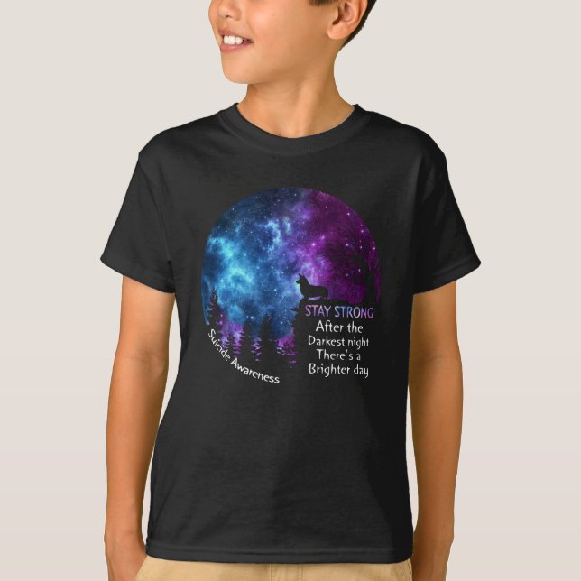 Camiseta La conciencia sobre el suicidio en Corgi se mantie (Anverso)