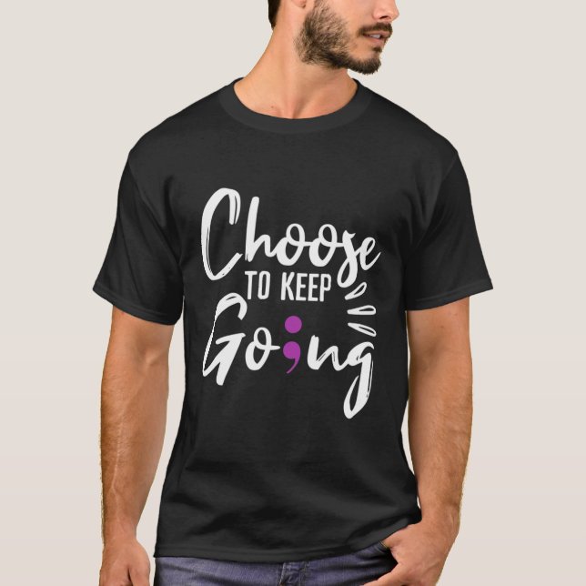 Camiseta La conciencia sobre el suicidio sigue adelante (Anverso)