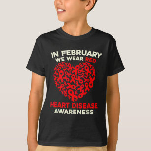 Camiseta La Conciencia Sobre Las Enfermedades Cardíacas Se 